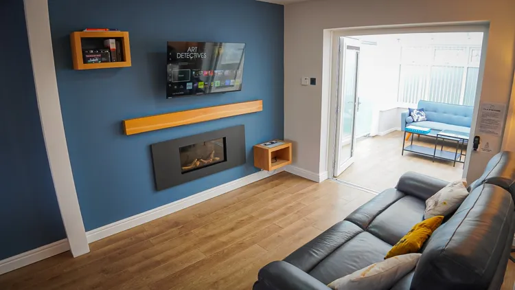 Living room and conservatory